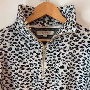 LOFT leopard print sweater
